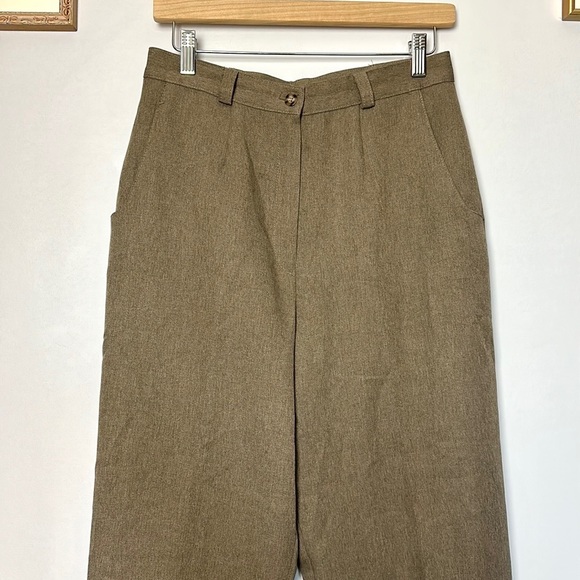 Vintage Haggar Brown High Rise Trouser Pants 8 - Picture 2 of 6